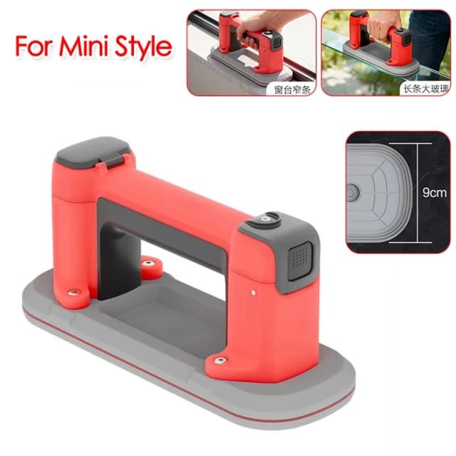 24x9cm Mini Electric Suction Cup 120kg LED Display Vacuum Lifter for Granite Tile Glass Narrow Strips Building Materials