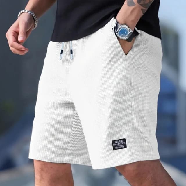 Men's Shorts, Men's Casual Pants, Men's Beach Shorts, Men's Sports Shorts, New Fashion Textured Fabric, Breathable Pants, Suitable for Both Daily Casual Wear and Sports