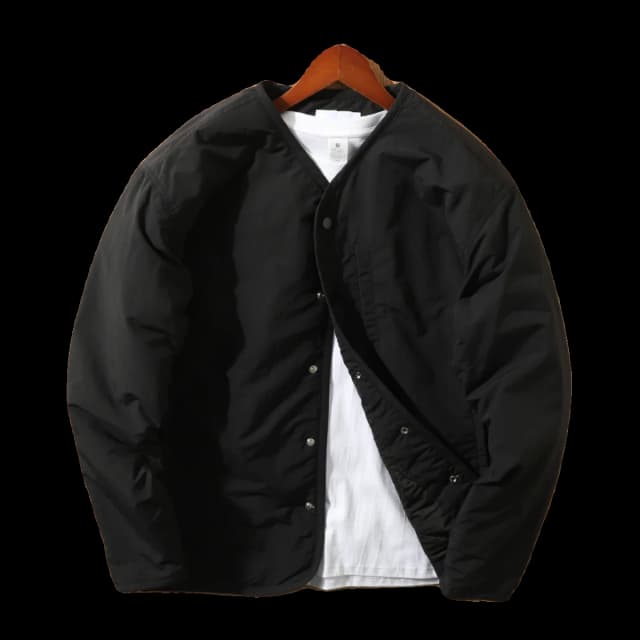 Retro ex Cotton Jaet V-Ne Button-Up Layered Clothing Faionable Workwear Polyester Fiber Spring Summer Busin Casual