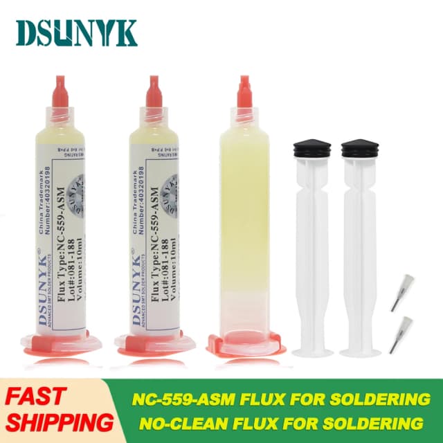 Original NC-559-ASM 10cc Flux No Clean Flux for Soldering SMD BGA Reballing Soldering Welding Flux Solder Paste