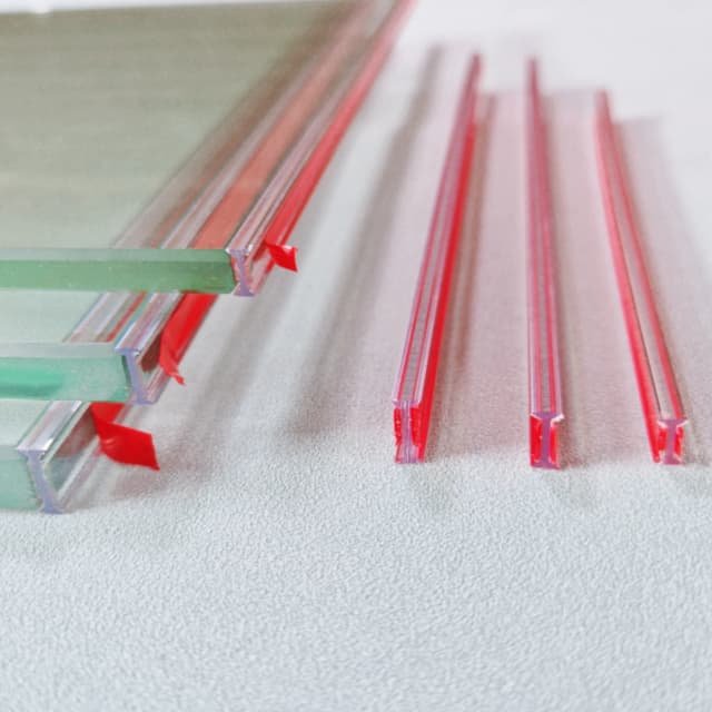 New PC high transparency glass partition dedicated splicing I-bar without glass glue