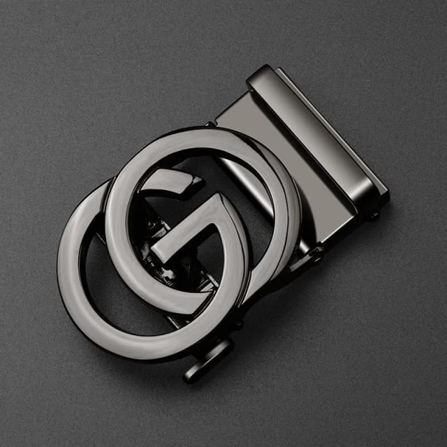 2025 New 3.5cm Gold Chrome Automatic Buckle Designer Belt Buckle Fashion Men's Business Gold Silver Black Alloy Automatic Buckle