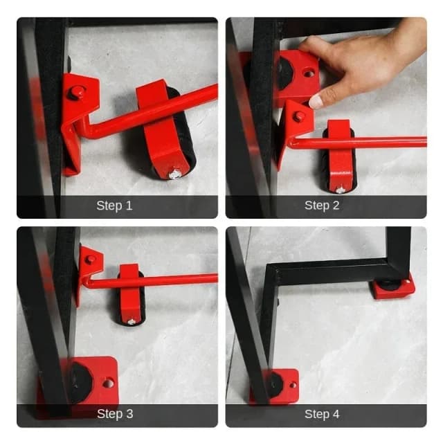 Multipurpose Furniture Mover Set – 2/4/5pcs Heavy Duty Rollers For Effortless Moving & Lifting