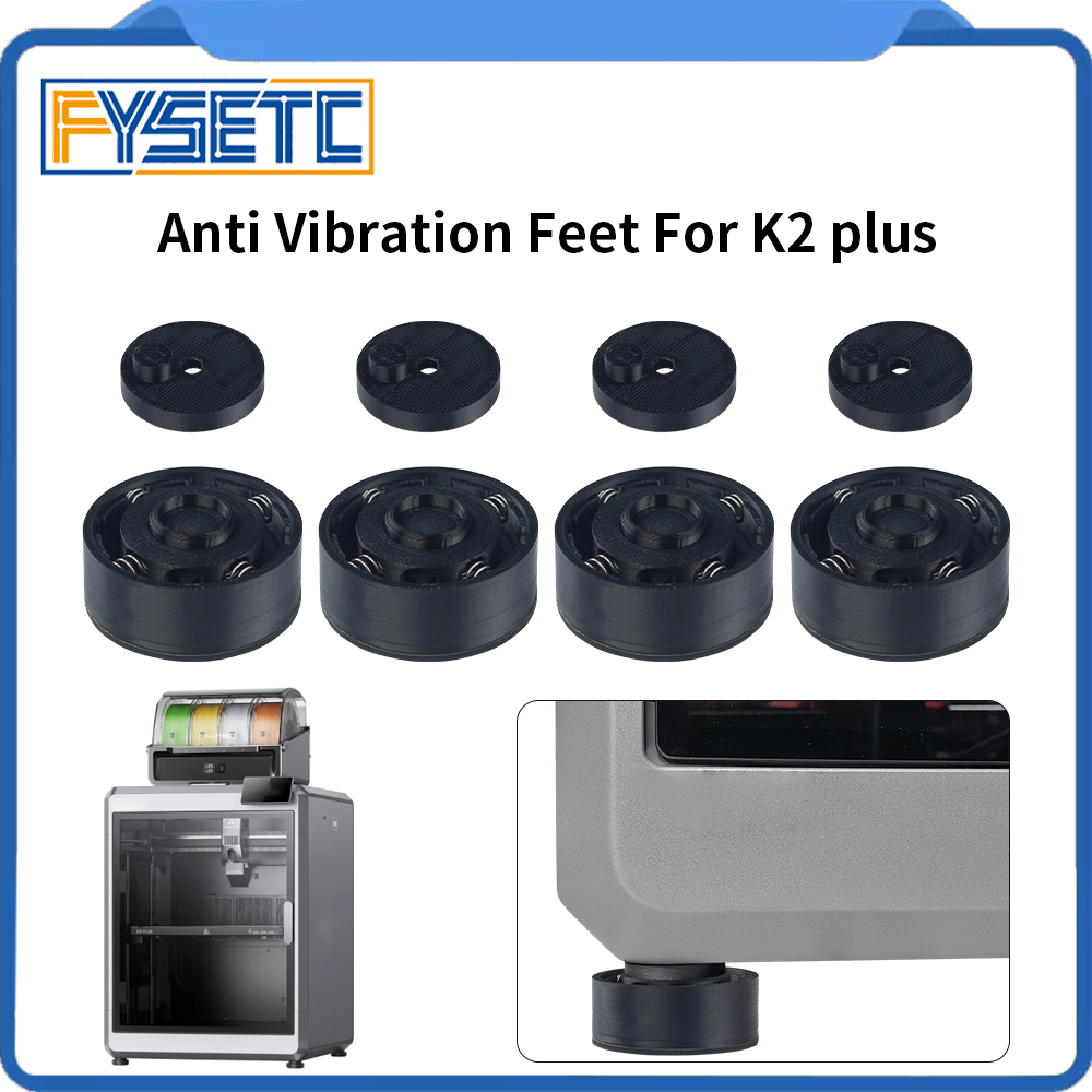 Coussinets de sol absorbant les chocs améliorés pour Creality K2 Plus, ressort interne, améliore la qualité d'impression, tapis de sol conçus pour K2