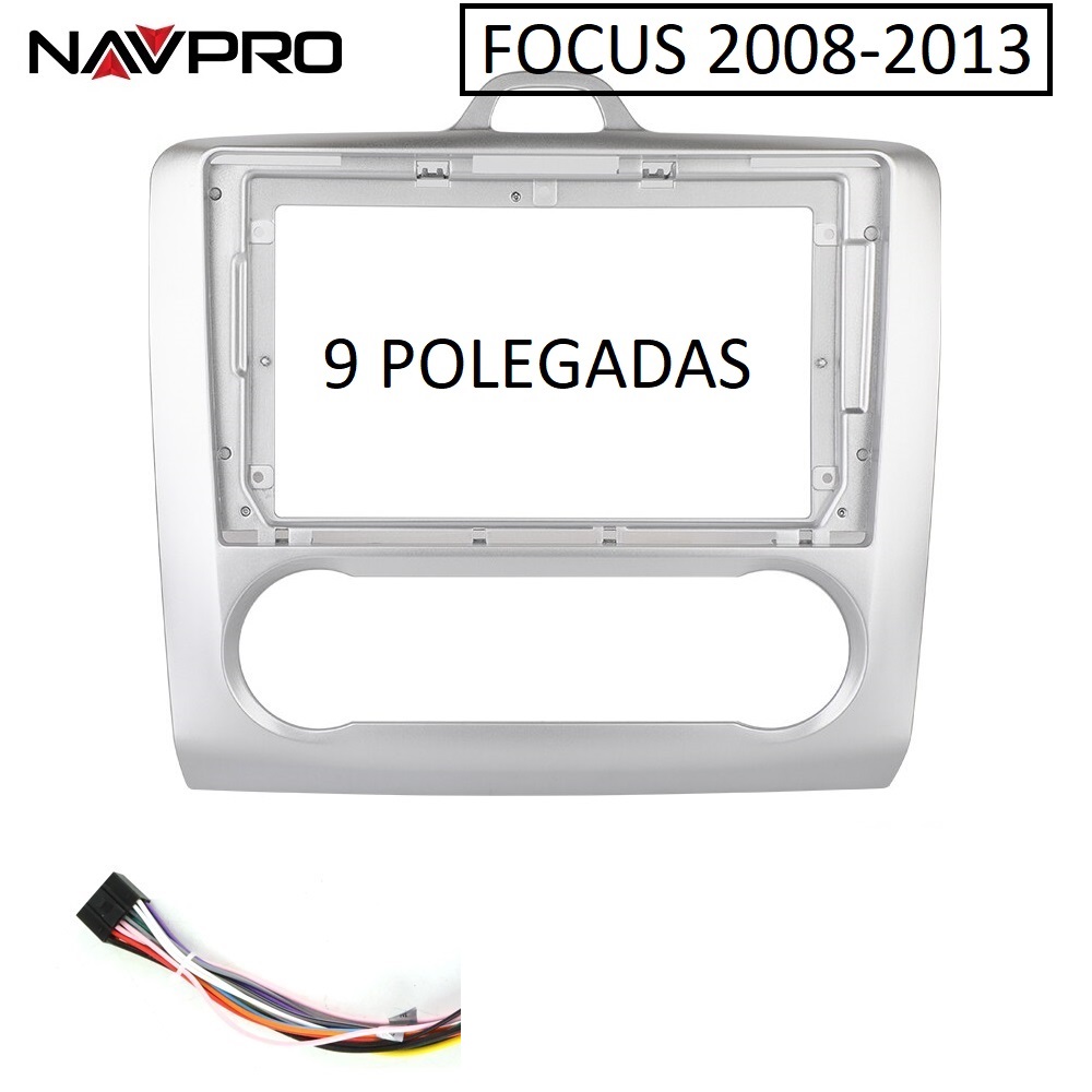 Per FORD FOCUS 2008 - 2013 telaio/Fascia da 9 pollici e cavi di collegamento per installazione centrale multimediale 9 "NAVPRO CASKA
