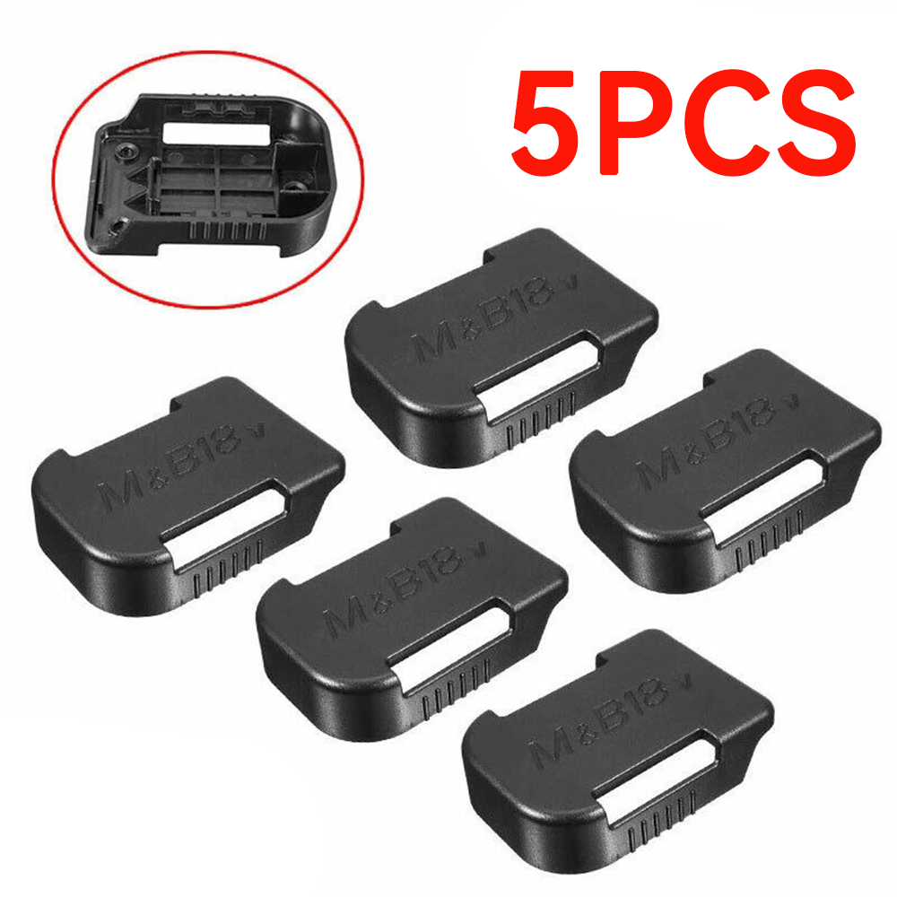 5pcs เครื่องมือแบตเตอรี่ Mounts Storage Stand สําหรับ Makita 18V 14.4V Fit Bosch แบตเตอรี่ถือชั้นวาง Rack Storage Case