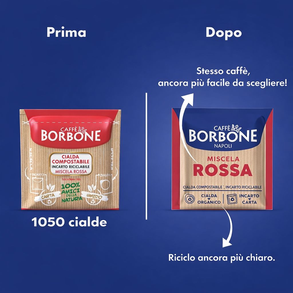 1050 Cápsulas de Café Bourbon Red Blend ESE 44 en Filtrocarta