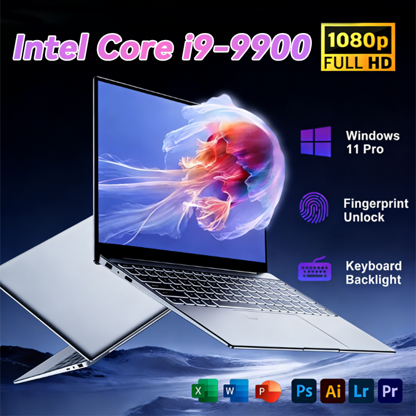 2026 Nieuwe Aanwinst Gloednieuwe Draagbare Intel Core I9 9900 Notebook Windows 11 Pro 15,6 Inch Gaming Computer Pc Gamer Laptops I9 Notebook 【3 Jaar Garantie】