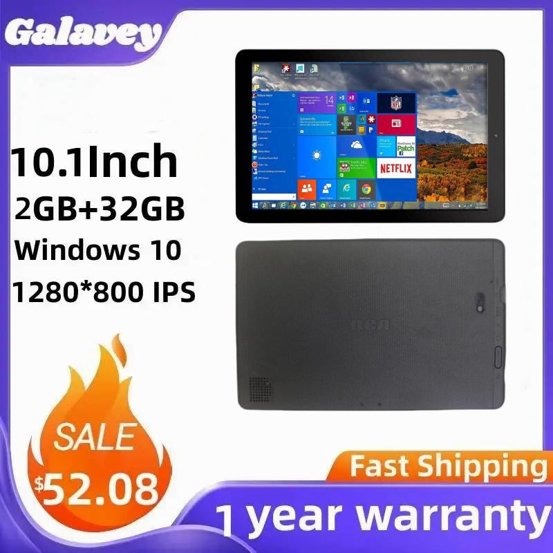 Großhandel 10,1 ZOLL Windows 10 Tablet 2 GB + 32 GB Kostenloser Eingabestift Z8350 Quad Core 1280 x 800 IPS Tablet-Bildschirm WIFI Dual-Kamera
