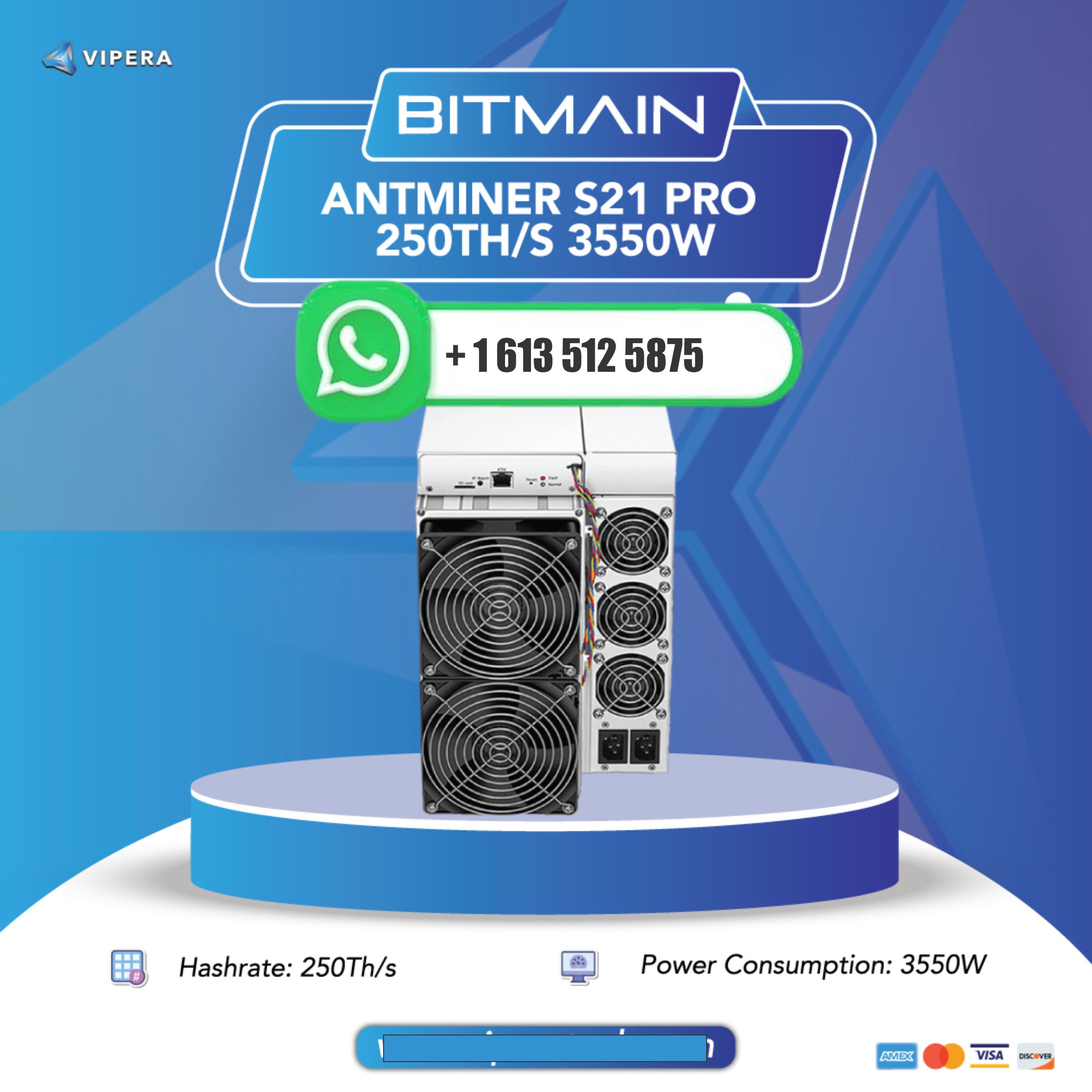 Oferta Cósmica JY: Compre 3 e Leve 2 Grátis - Novo Minerador Bitcoin ASIC Bitmain Antminer S21 Pro 234T 3510W em Estoque