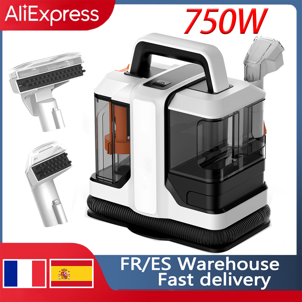750W High Power Spot Clean 15kpa Handheld Kaart Voor Toilet Voor Sofa Graan Spray Vervangen Machine Schoon Machine V
