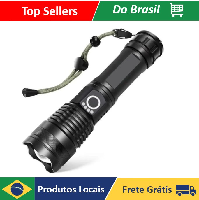 T9 Lanterna Andersentica Mais Forte Mundo Potente Sitio Fazenda