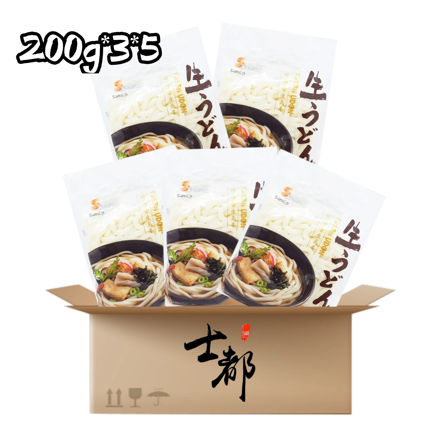 SAMLIP FRESH UDON - SPAGHETTI UDON FRESH KOREAN STYLE 200G *15PZ