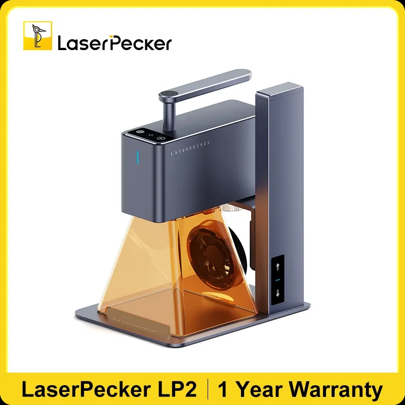 Grabador láser LaserPecker 2k 450nm, máquina de grabado láser portátil para cortar papel, madera, bambú, cuero, vidrio de color LP2