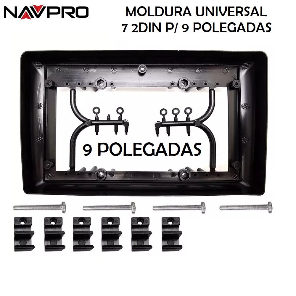 Uniwersalna 9-calowa ramka do instalacji multimedialnej NAVPRO CASKA na pojazdach 2DIN 7 ".