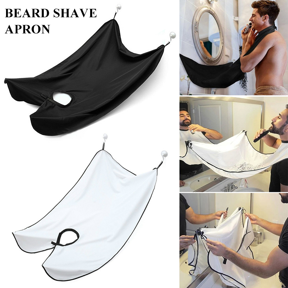 Delantal de afeitado de barba de pelo Facial para hombres, cuidado de afeitado, Catcher Net Cape, babero reutilizable