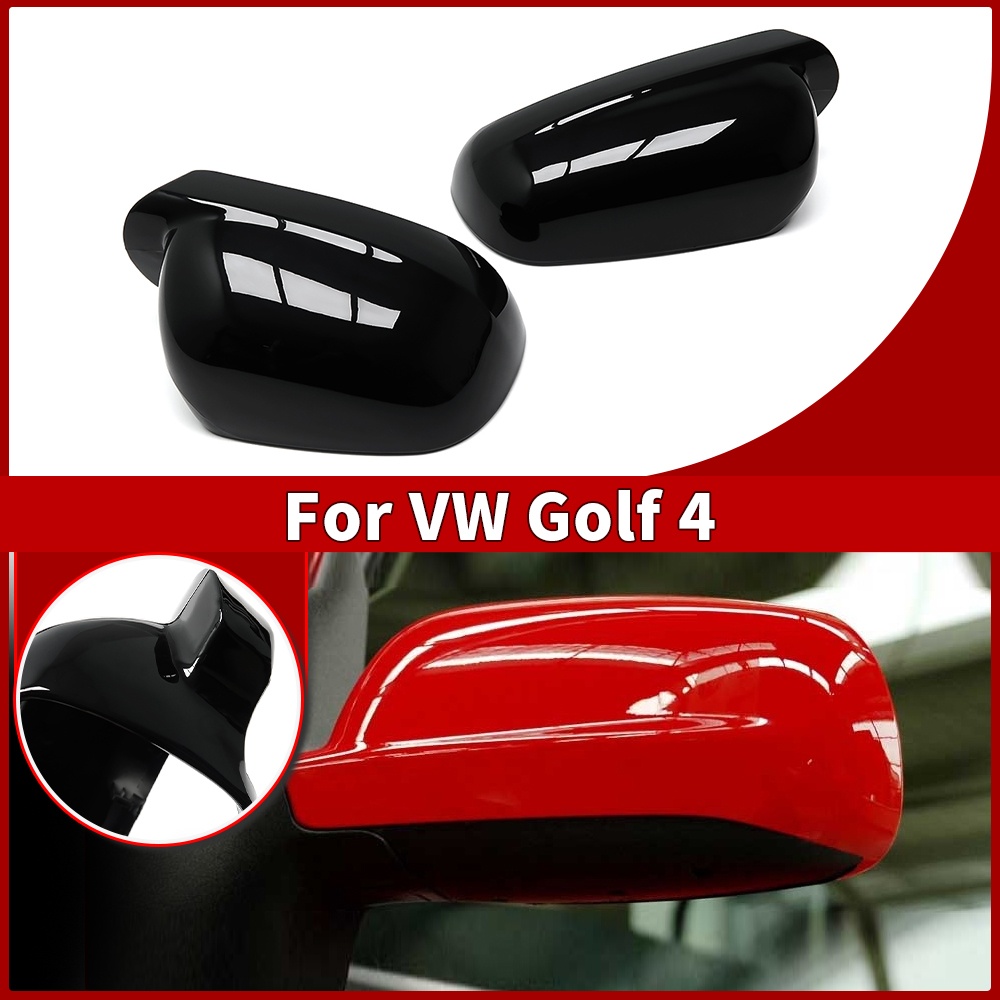 Piano negro para VW Golf 4 IV GTI R32 Jetta MK4 Bora 1J Passat B5 cubierta de espejo retrovisor lateral de coche embellecedor de reemplazo