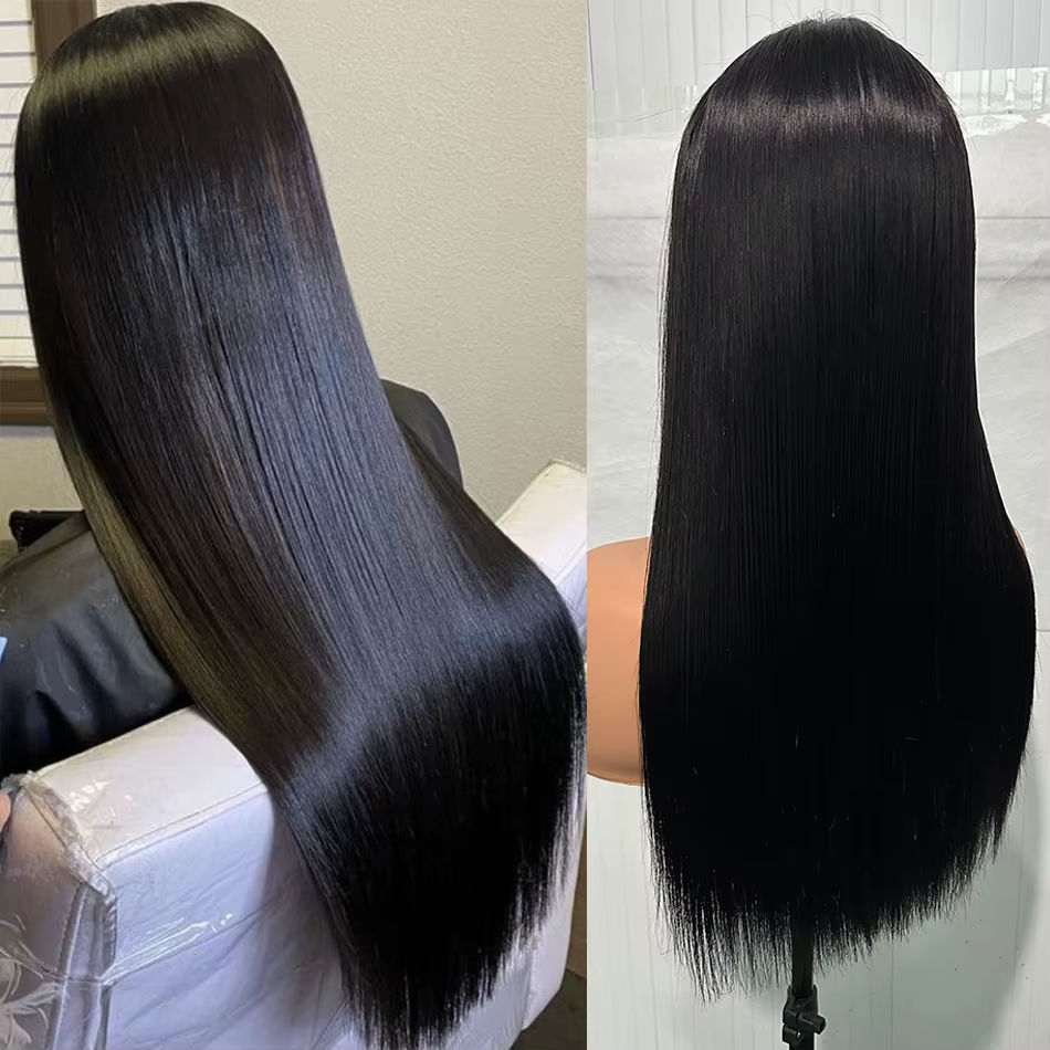 300% Density Bone Straight Human Hair Wigs Wear And Go Wigs 5x5 Glueless Wigs Human Hair Pre Plucked 13x6 13x4 Lace Front Wig