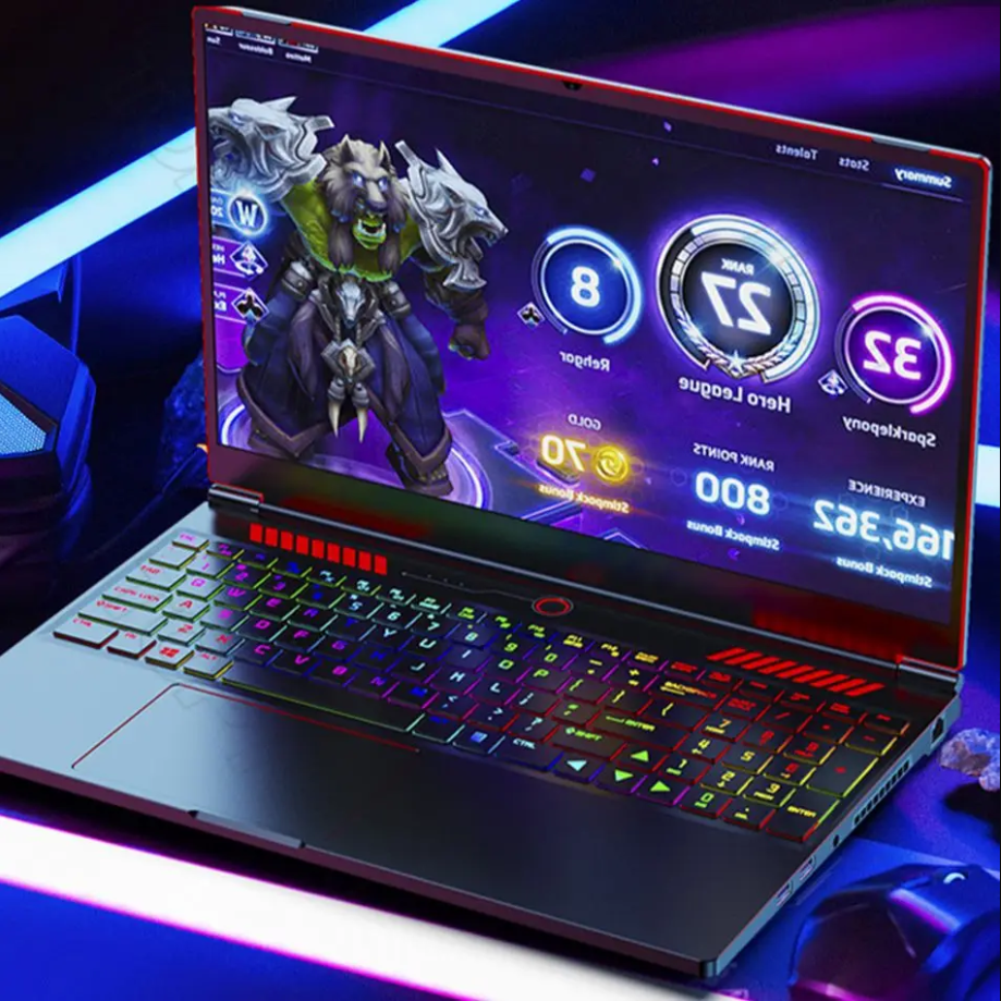 Gorąca sprzedaż Laptop do gier 16,1-calowy wyświetlacz Full HD, Intel Core i9-10880H NVIDIA GeForce GTX 1650 64 GB RAM 2 TB SSD Podświetlana klawiatura RGB