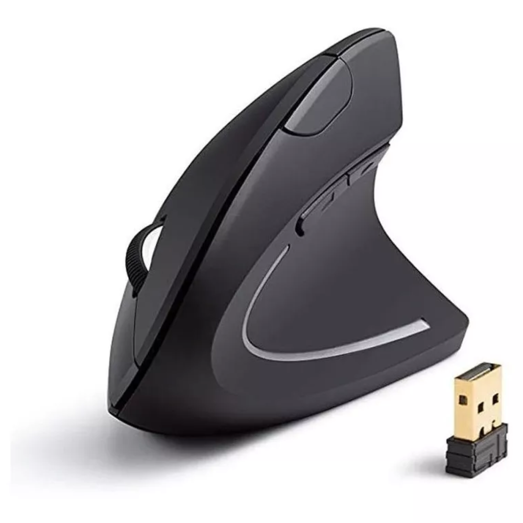 Muis Verticale Ergonômico 2.4Ghz Muis Óptico Sem Fio 3 Ajustável
