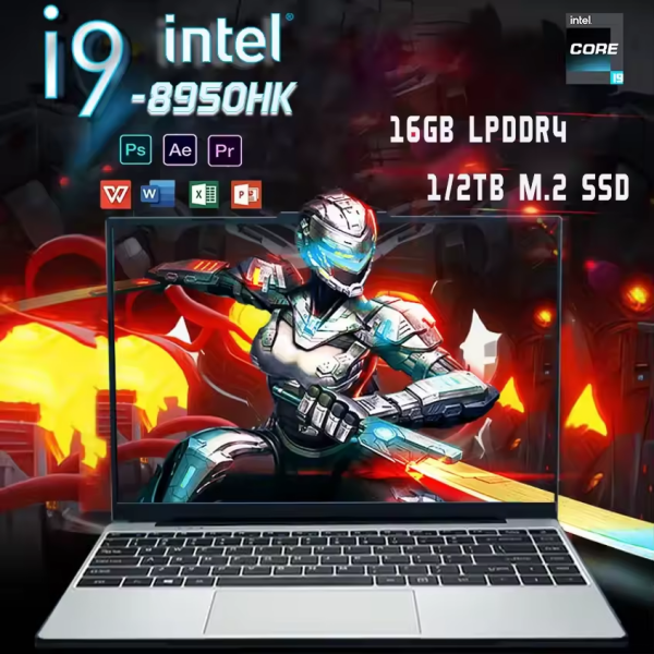 14.1“ Draagbare Notebook Intel Intel Core i9-8950hk Windows 11 Pro 14.1 inch Laptop Computer HD Scherm 16GB RAM 1TB 2TB SSD laptops PC