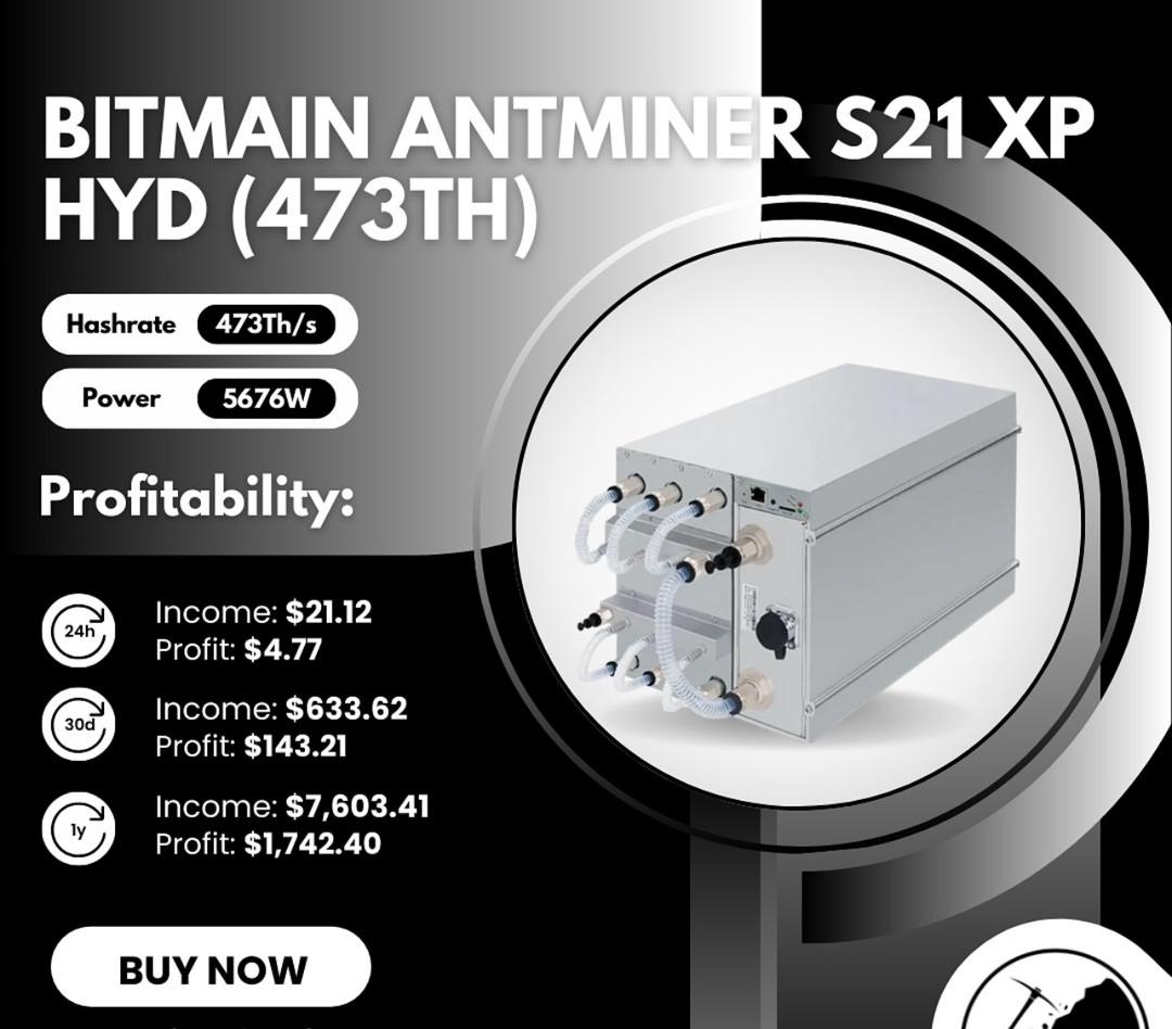 HD. Novo minerador Bitmain Antminer S21 XP Hydro 5676W aprovado pela empresa, minerador ASIC Bitcoin BTC de alta eficiência com fonte de alimentação original