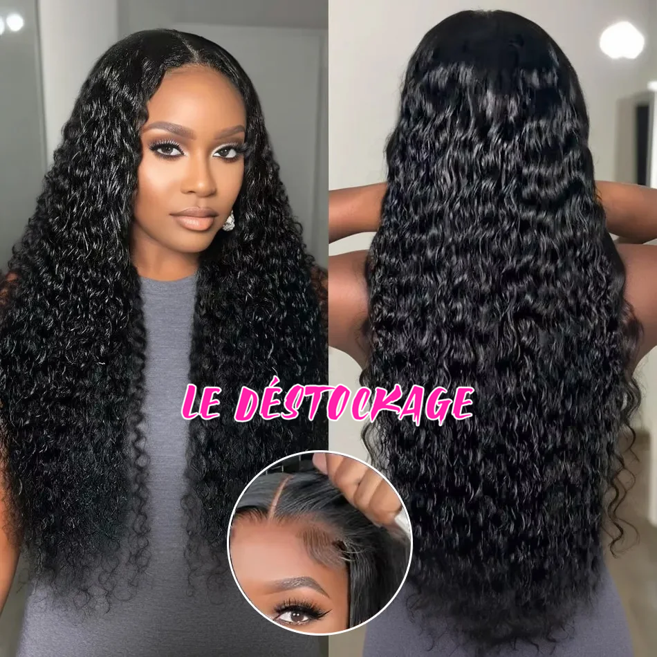Pelucas de Cabello Humano con Encaje Frontal HD 13x4, Cabello Corto con Densidad del 180%, Ondulado Profundo, Rizado Brasileño, Pelucas con Cierre Frontal 9x6 5x5 sin Pegamento para Mujeres