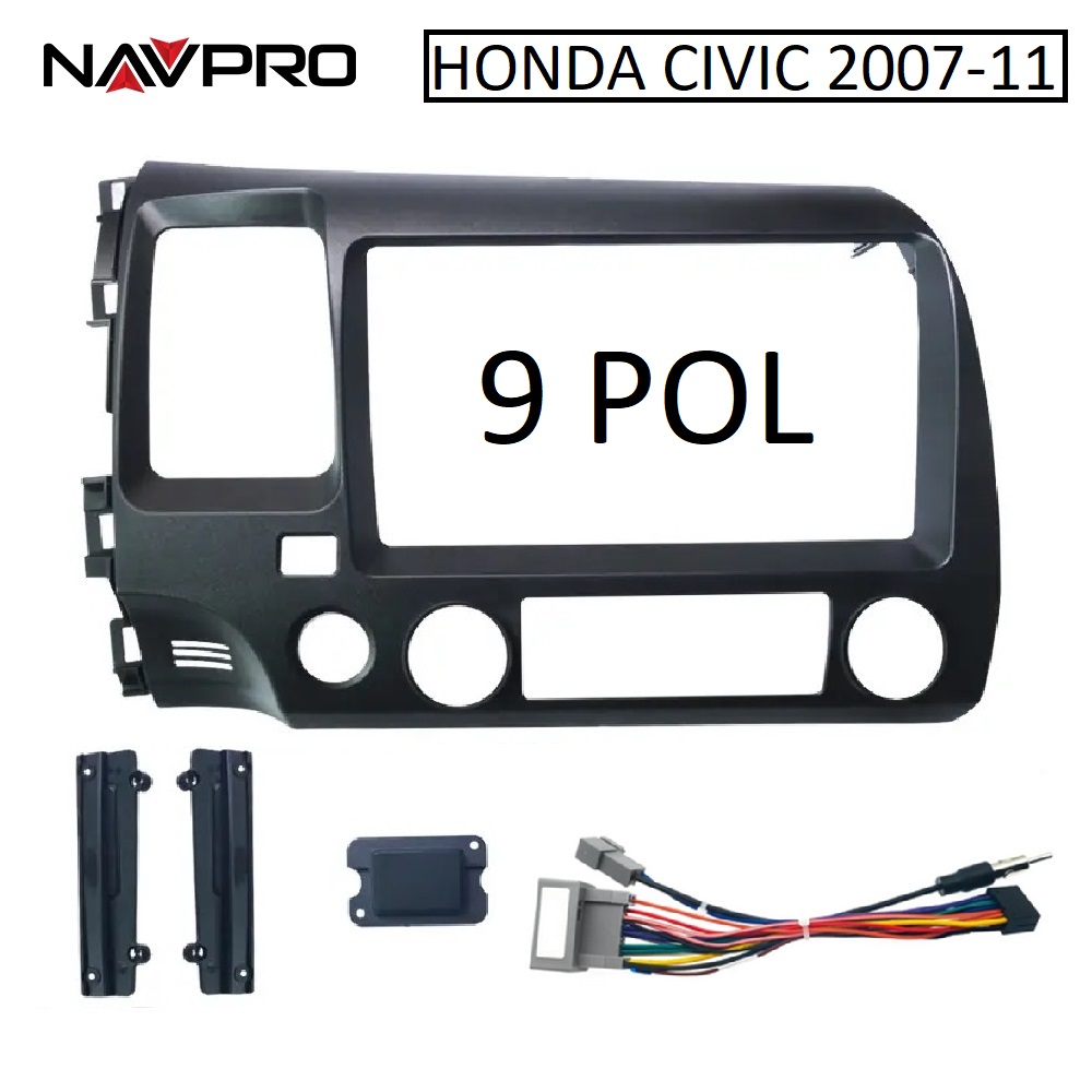 Für Honda Civic G8 07-11 9-Zoll-Rahmen und Verbindungs kabel für die Installation von Navpro Caska Multimedia Center