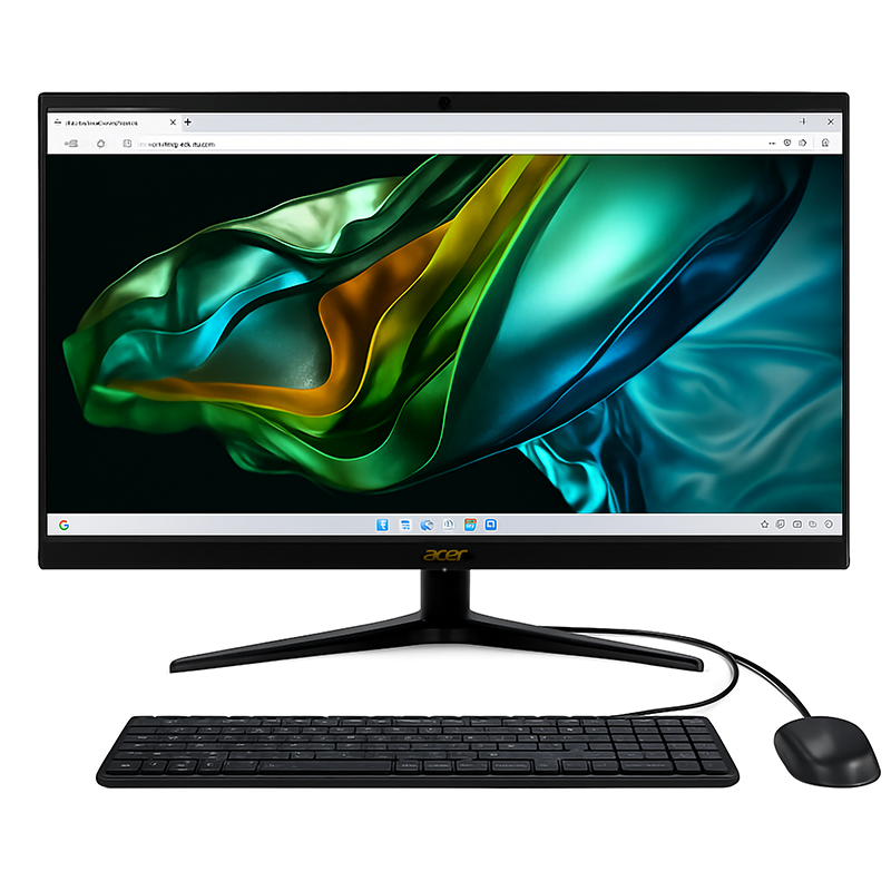 ACER Aspire C24-1800 23,8" Intel® Core I5-12450H, RAM 8 GB, 512 GB SSD, Windows 11 Home, Fotocamera integrate, Nero