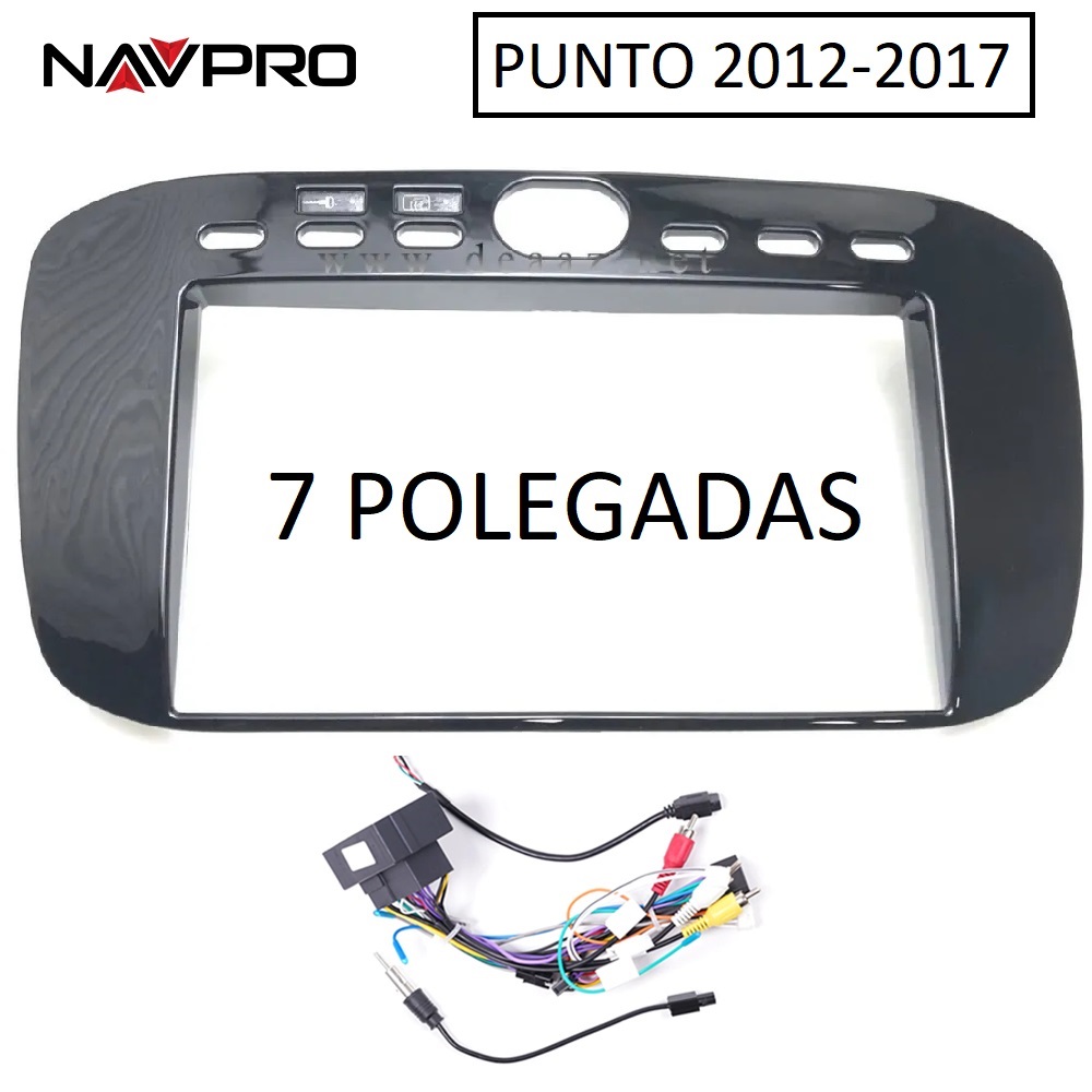 สำหรับ Fiat Punto 2013-2017 LINEA 15 -16 7นิ้วกรอบและสายเชื่อมต่อสำหรับติดตั้งศูนย์มัลติมีเดีย navpro caska