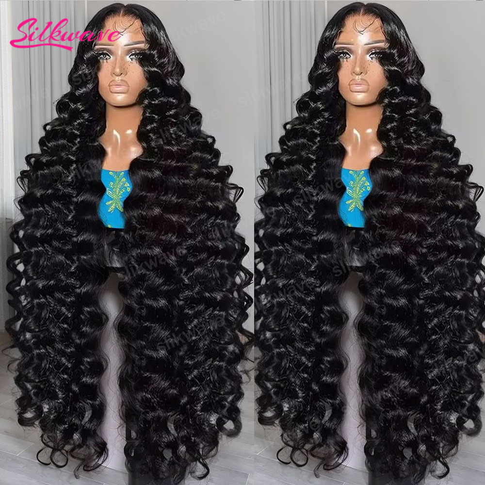 30-40 Zoll Loose Deep Wave Perücken, 13x6 HD Lace Frontal Perücke, Brasilianische Echthaarperücke, 13x4 Vorgezupfte Transparente HD Lace Front Perücke