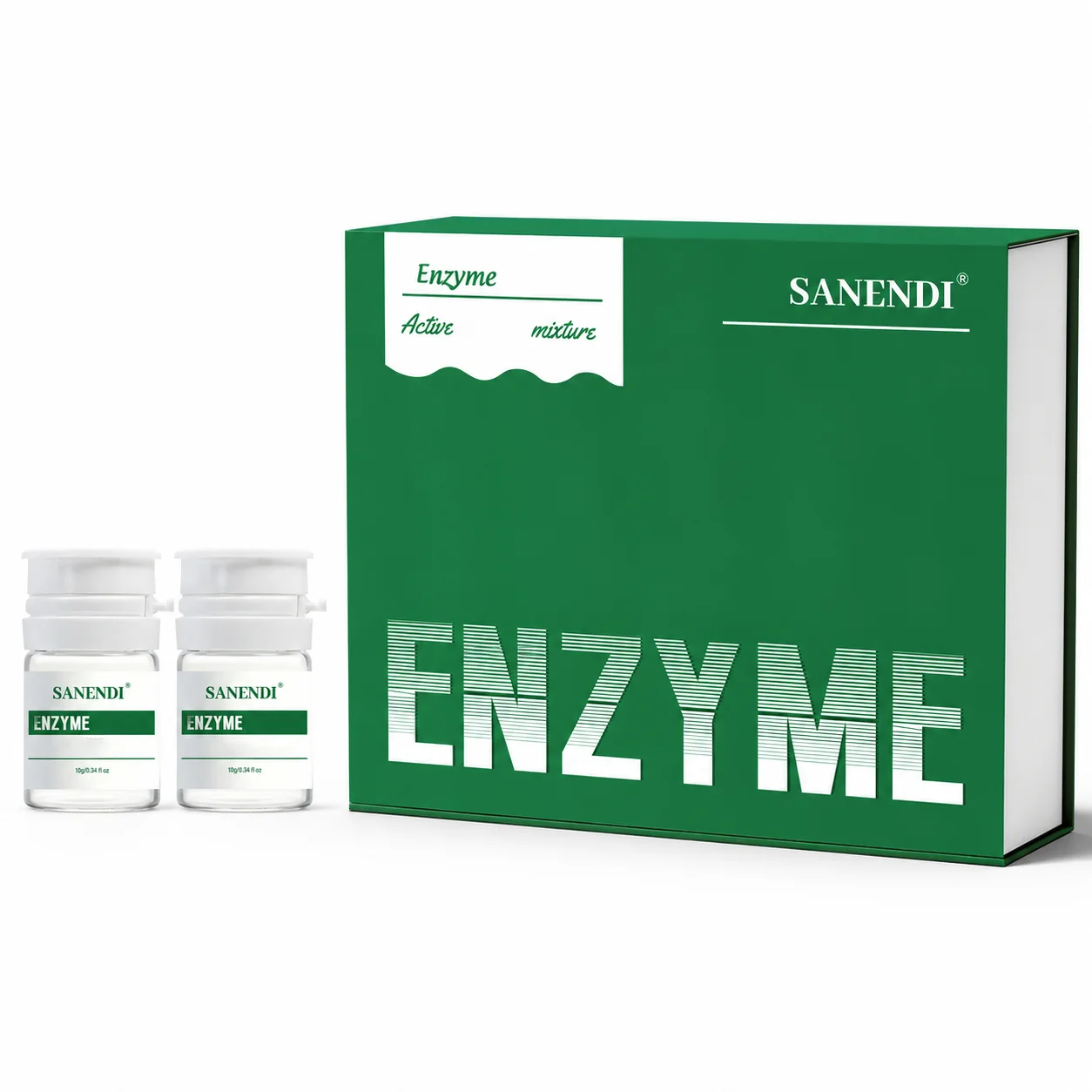 SANENDI Enzyme Skin Care Kit Active Enzyme Complex Ampoule Set Facial Smoothing Contour Care Professional Skin Concentrate 10g