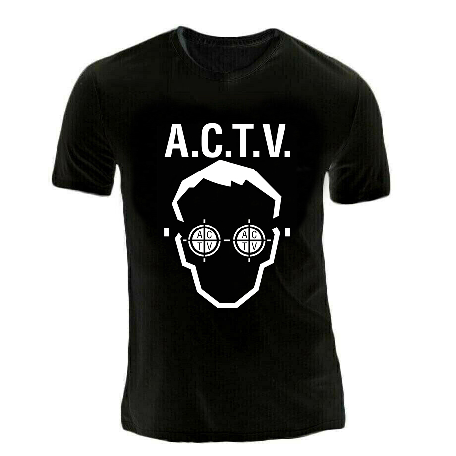 Camiseta de algodão tipo disco Actv A.C.T.V. Ruta Del Bacalao Valencia Music Tamanho Europeu Duas Qualidades de Camiseta para Escolher Roupas de Verão Infantis Masculinas Tamanhos de Camiseta