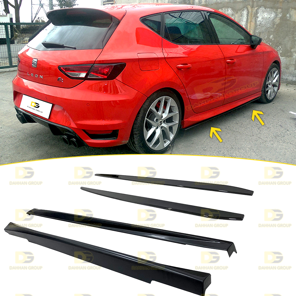ชุด MK3ด้านข้าง2012-2020 Aero + ด้านข้างแยกด้านข้างเปียโนลิปเซ็ทสีดำพื้นผิวพลาสติก