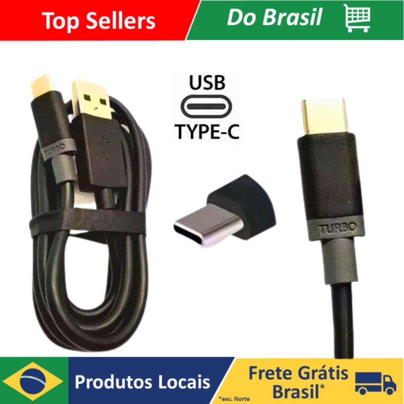 Cabo carregador USB Tipo C Turbo 35W