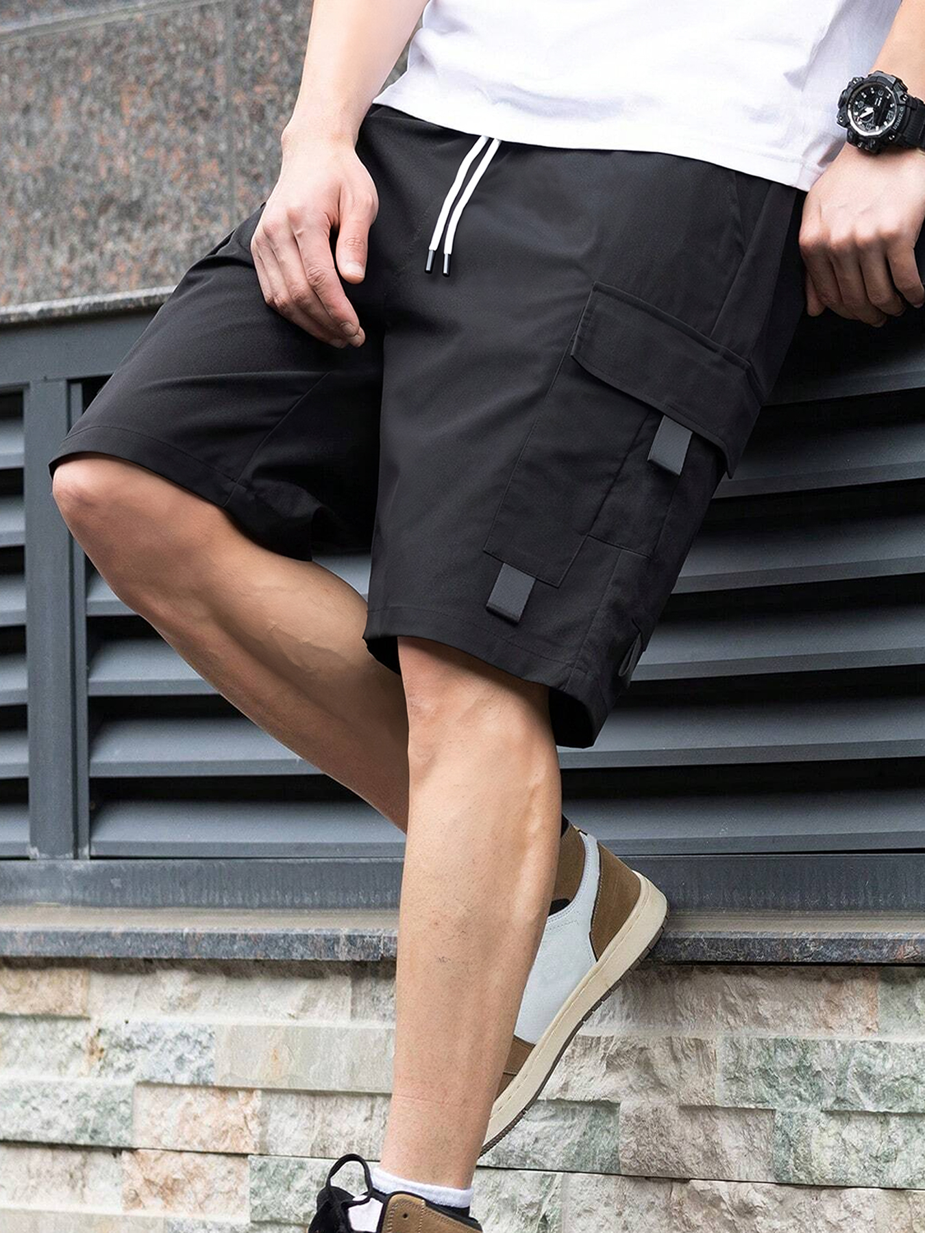 Pantaloni sportivi casual da uomo, vestibilità ampia, eleganti e alla moda, di ottima qualità e prezzo conveniente, adatti per l'uso all'aperto.