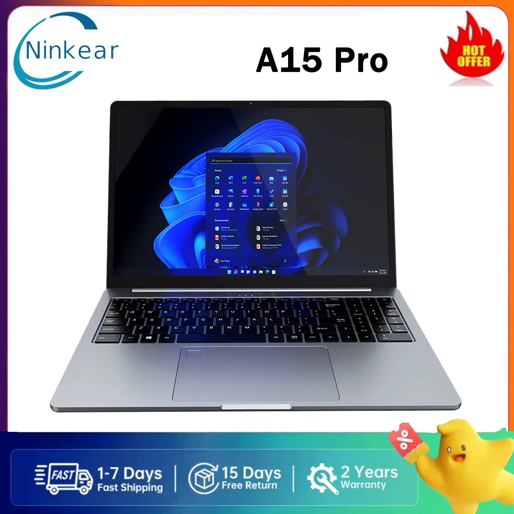 Laptop Ninkear A15 Pro 16 cali, ekran 2560*1600, częstotliwość odświeżania 120 Hz, AMD Ryzen 5 7430U 6 rdzeni, maksymalna częstotliwość 4,3 GHz, 16 GB RAM, 1 TB SSD
