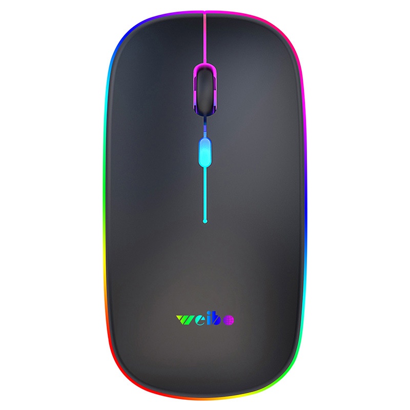 Mouse Sem Fio Sem Fio Mouse Óptico, Recarregável, RGB, USB, 2.4GHz