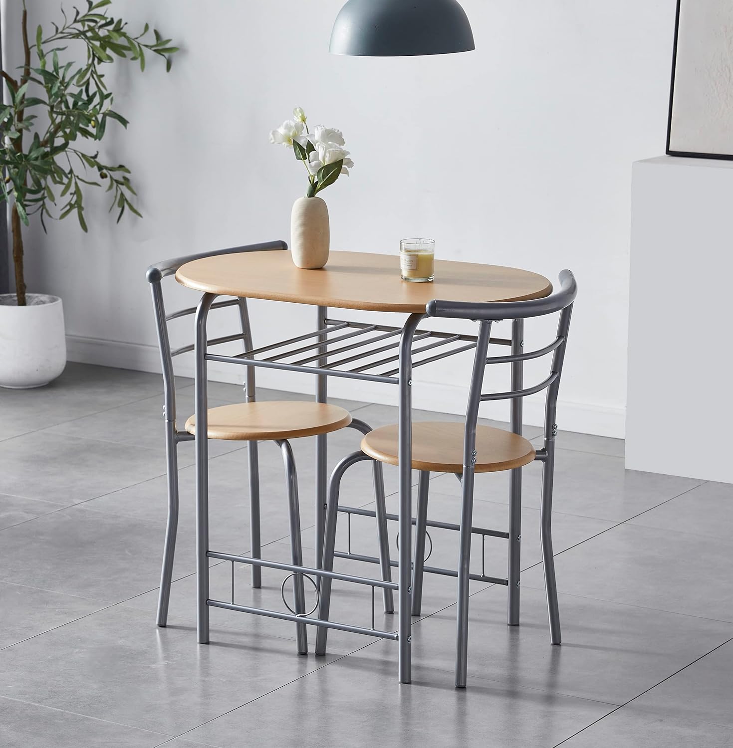 Mcc tavolo da pranzo diretto e sedie Set tavolo da cucina effetto legno metallo sedie da pranzo orzo