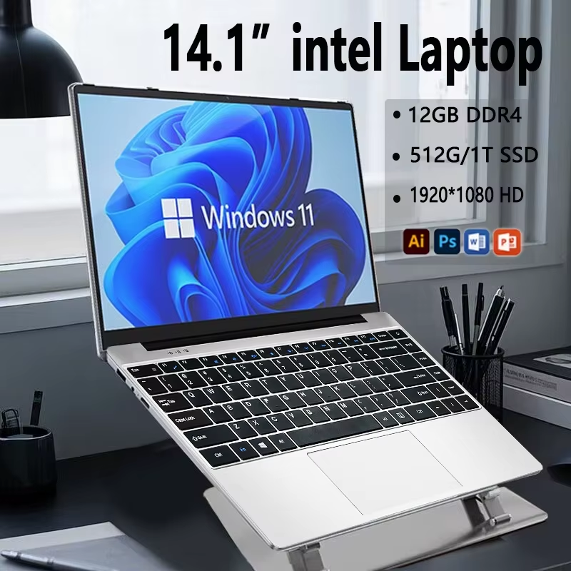 14.1 calowy Laptop biznesowy Intel CORE i7-7500U laptop 12GB RAM 1TB/2TB SSD 1920*1080 rozdzielczość biurowy Laptop do nauki