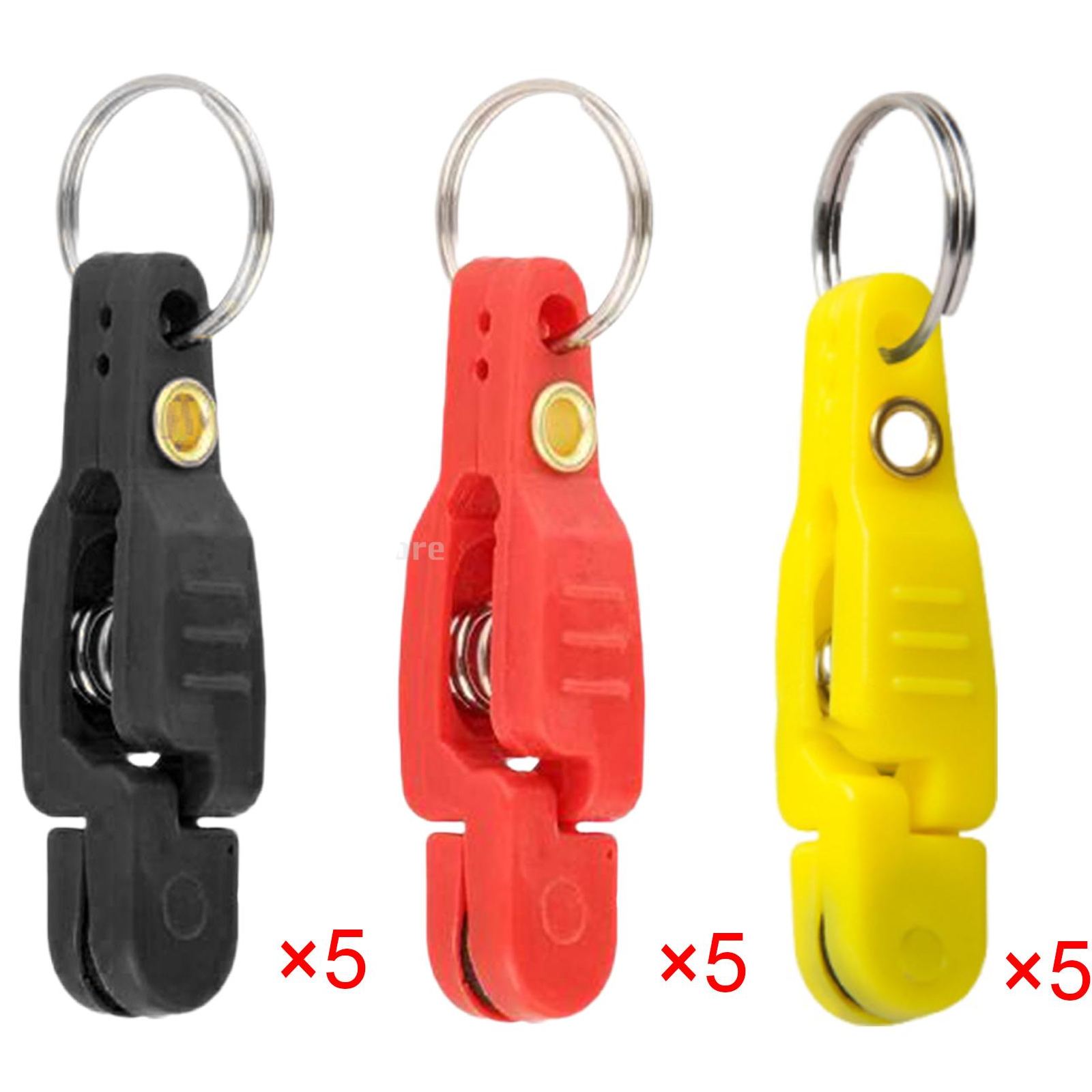 5 ชิ้น Heavy Tension Snap Release คลิปสําหรับน้ําหนักเรือตกปลา Downrigger พร้อมพวงกุญแจสําหรับ Kite น้ําหนัก Downrigger ﻿ ﻿
