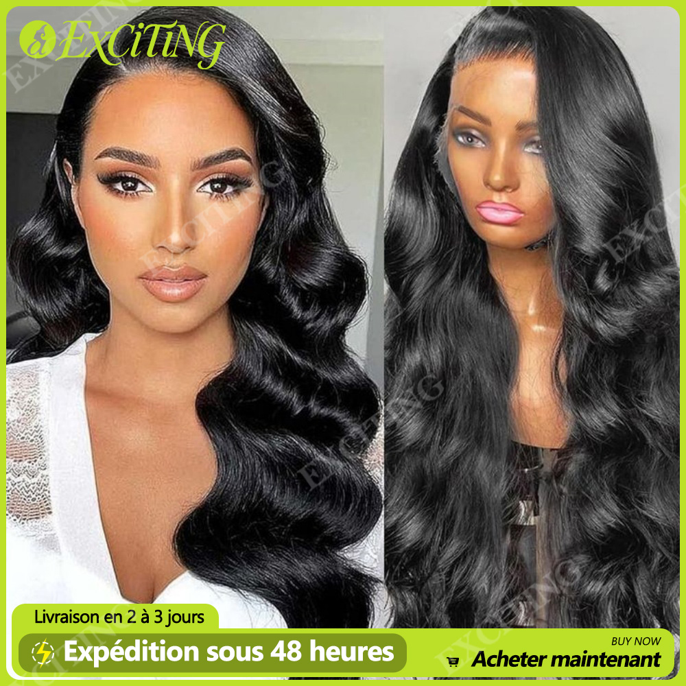 Peruca de Cabelo Humano Ondulado com Renda Frontal Transparente 13x6 de 26, 28 e 30 Polegadas, Densidade 180, Cabelo Remy Brasileiro de Alta Qualidade para Mulheres, Entrega em 3 Dias para a França