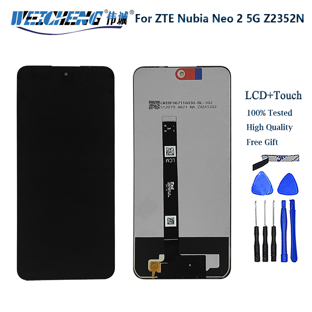 6,72 IPS ЖК-дисплей для ZTE nubia Neo2 Neo2 5G Z2352N Дисплей Сенсорная панель Экран Дигитайзер в сборе Сенсор ЖК-дисплей Мобильная Pantalla
