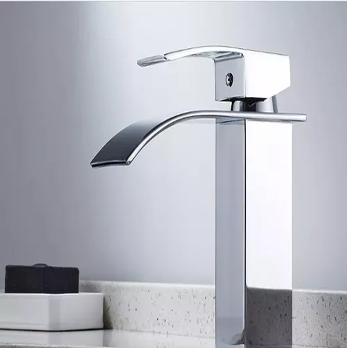 Torneira banheiro cuba cascata monocomando misturador Agua quente E FRA bancada Luxo cromado lavatório bica Alta T103-04l