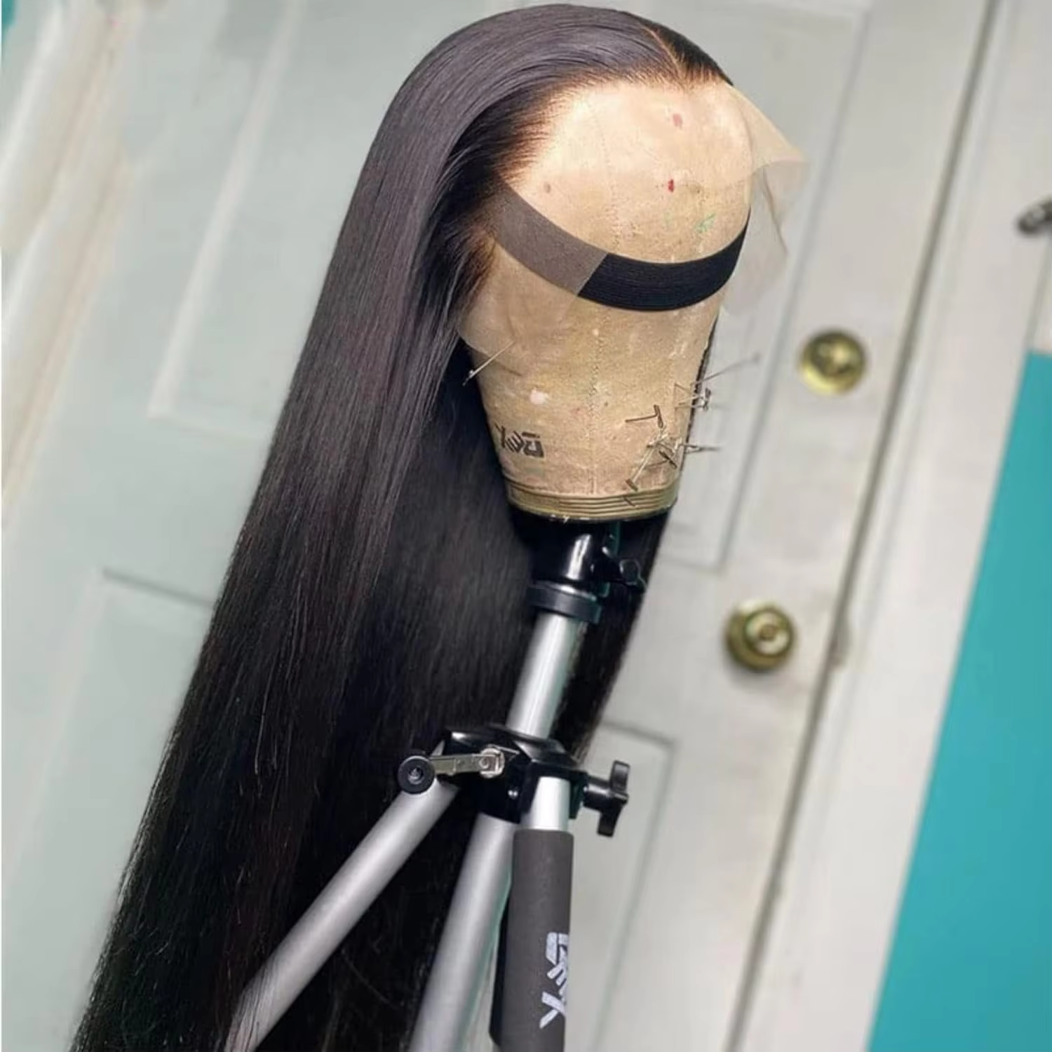 Braziliaans recht haar 13x6 kantfront pruik 300% dichtheid 30-36 inch 100% mensenhaar pruiken vooraf geplukt draagklaar lijmloze pruik voor vrouwen