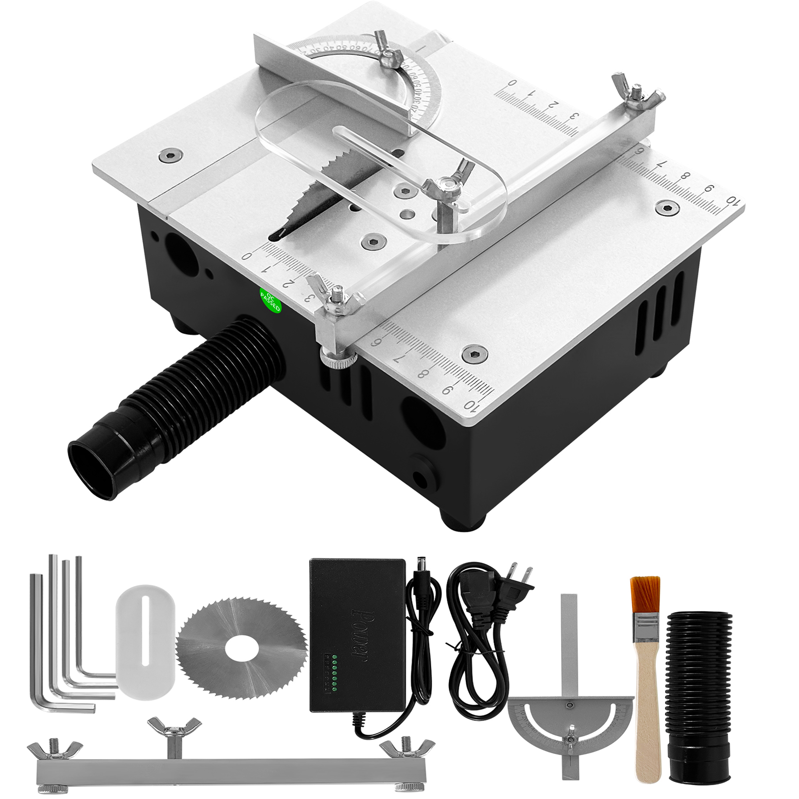 Mini Tischkreissäge Elektrische Kleine Tischkreissägen Desktop-Säge Haushalt DIY PCB Modell Schneidwerkzeug Holzbearbeitung Drehmaschine Maschine 63mm Klinge