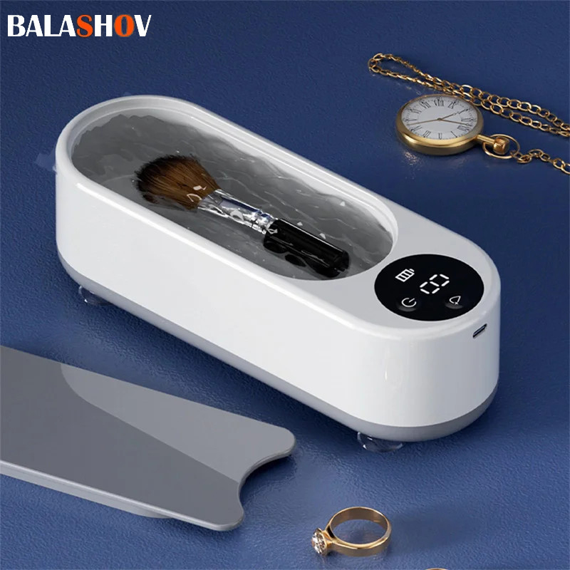 Limpiador ultrasónico Dental de 450ML, baño ultrasónico, máquina limpiadora de joyas con vibración de alta frecuencia para gafas, brocha de maquillaje