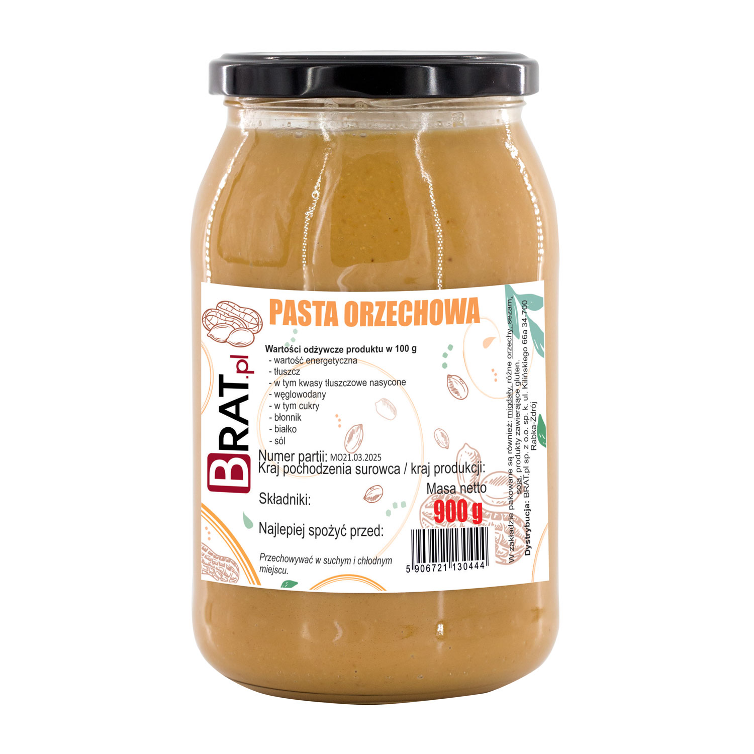 Pasta orzechowa 900g