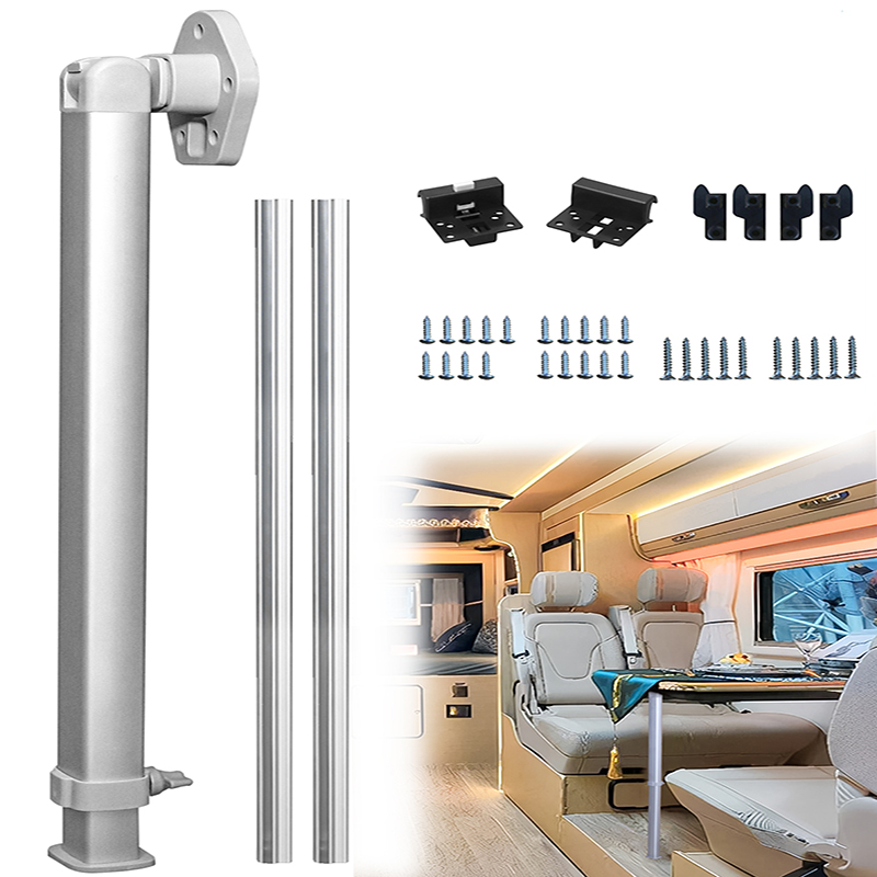 Verstelbare tafelpootset, 20-30 inch opvouwbare telescopische poten met 2-delige schuifrails voor RV Camper jacht reistrailer