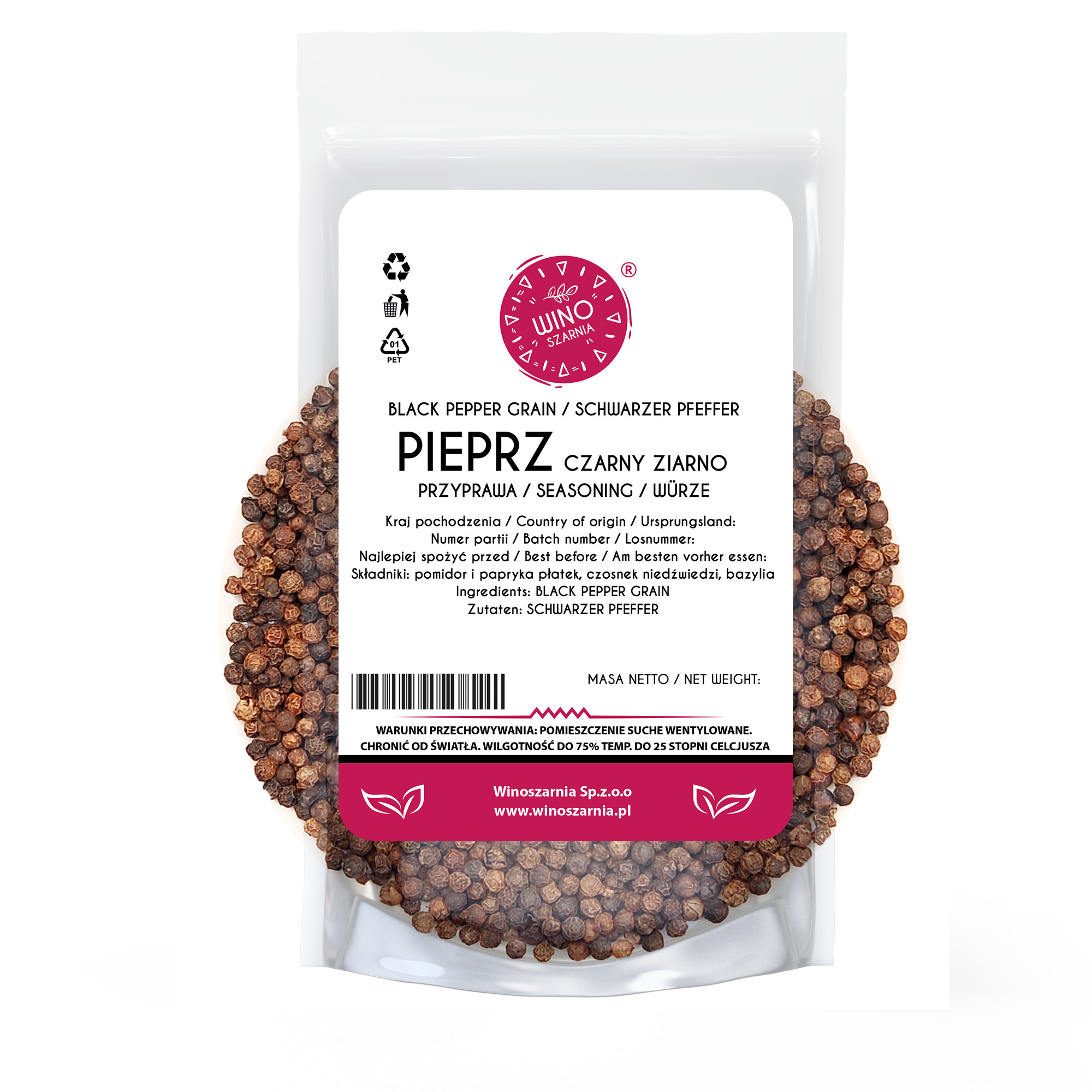 Pimienta Negra en Grano - 100g, Sabor Intenso Premium para Carnes y Salsas